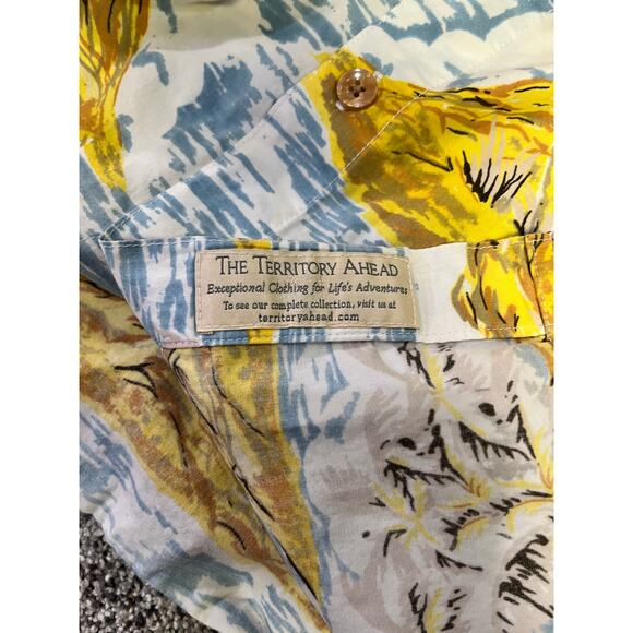 The Territory Ahead Men’s Retro Hawaiian Camp Shirt XL, Cotton‎ Island Sailboats - Picture 8 of 14